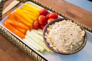 butter bean hummus and veggies