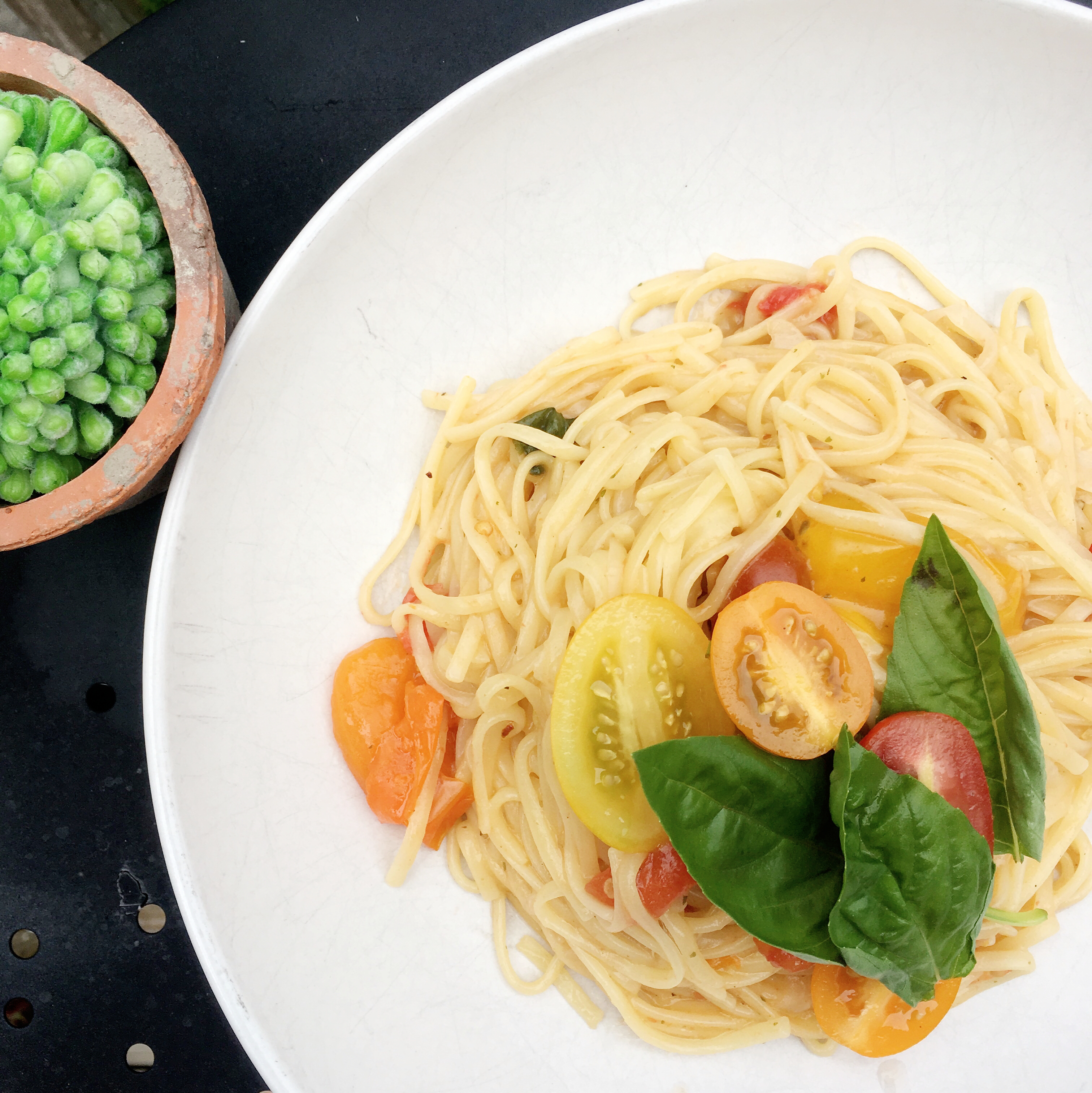 One Pot Pasta on a plate