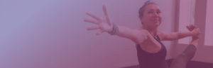 women doing seated yoga pose - purple overlay - Kind Living - Orillia