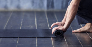 Rolling up Black Yoga Mat - Kind Living - Orillia