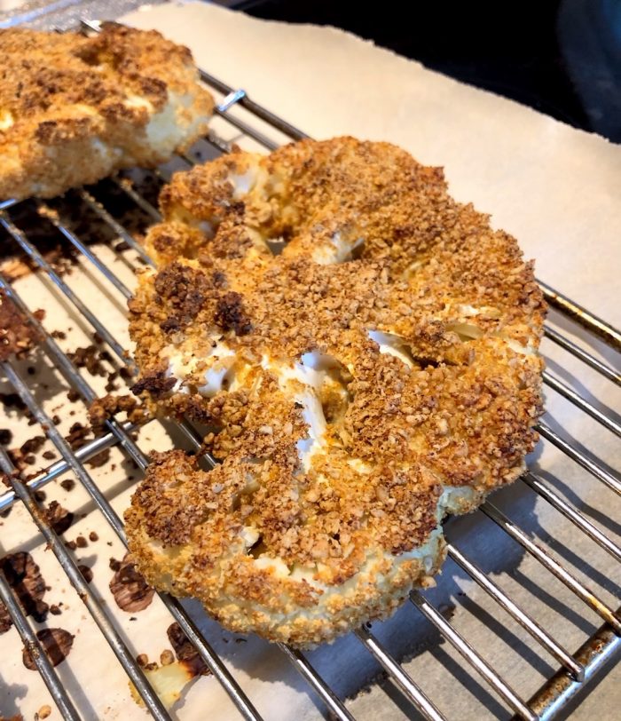 Sunflower Seed Crusted Cauliflower “Steak” Kind Living With Sue Sinclair